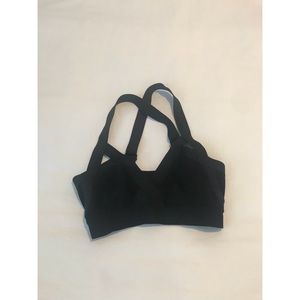 Aritzia Black stappy bra